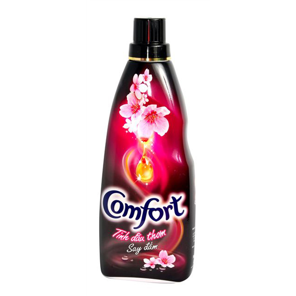 Nước xả comfor 1 lần xả tinh dầu thơm say đắm 800ml (đen)
